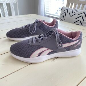 REEBOK Dart Athletic Shoes FV0708 Women’s 11 Grey/Pink Mesh Running Shoes